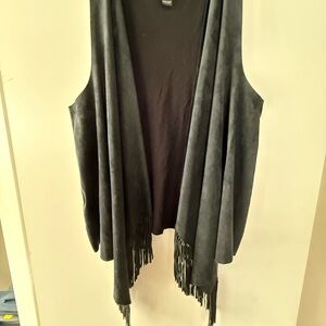 INC International Concepts Black Knit Top